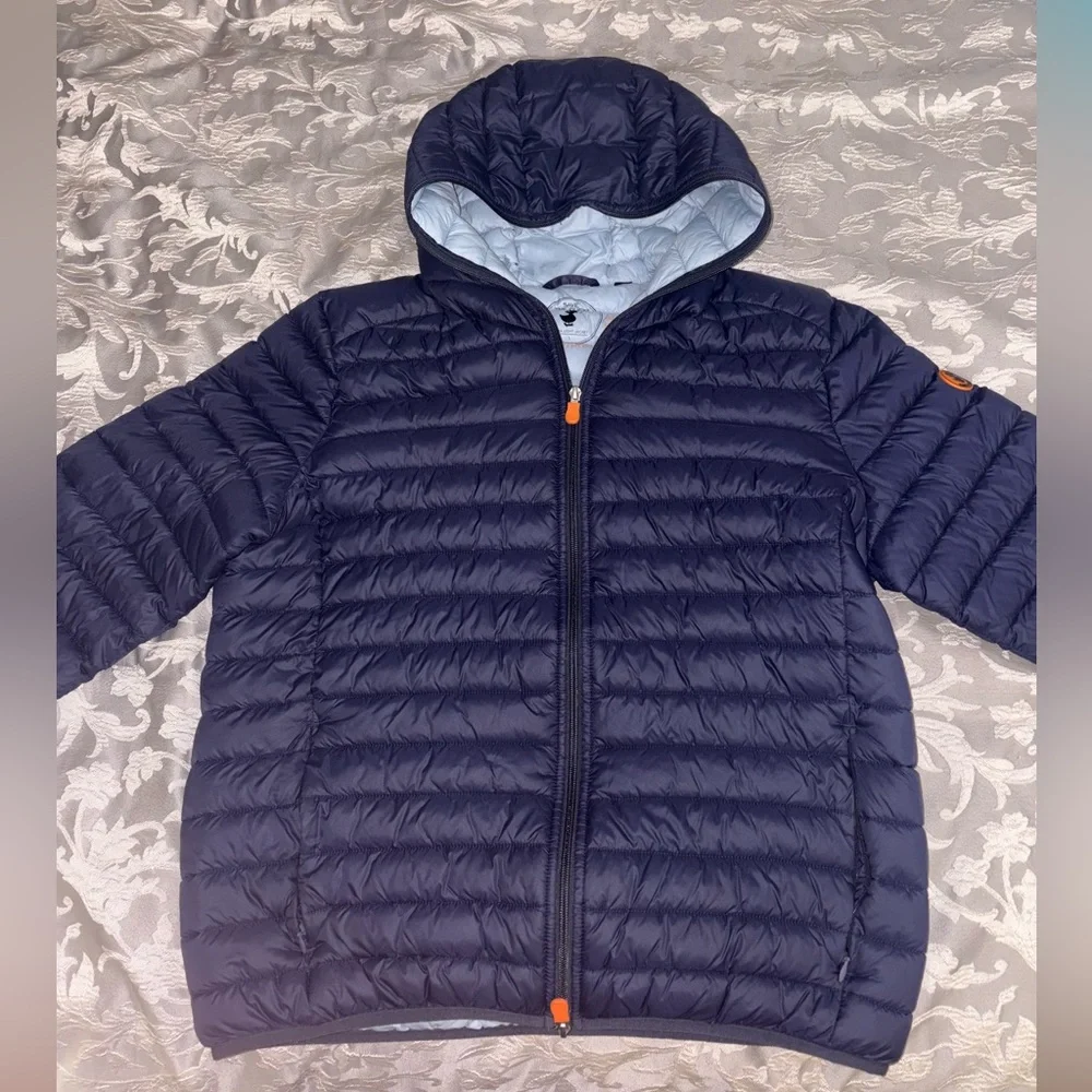 SAVE THE DUCK Navy Puffer Jacket. Excellent Condition - Picture 1 of 11